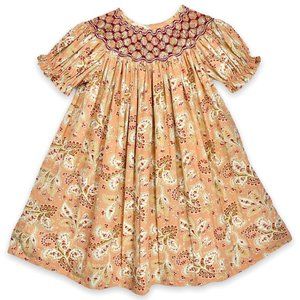 Robe Tunique Fille Banana Split Motif Paisley Bleu Marine Et Rose - Taille 4 - Occasion Très Bon état